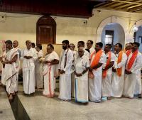 HH Swamiji's visit to Shri Mathada Vinayaka Devasthan, Salemane, Neerkanta, Shirali (16 Feb 2025)